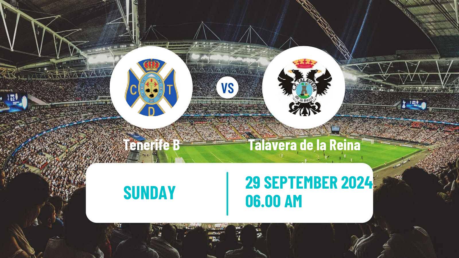 Soccer Spanish Segunda RFEF - Group 5 Tenerife B - Talavera de la Reina