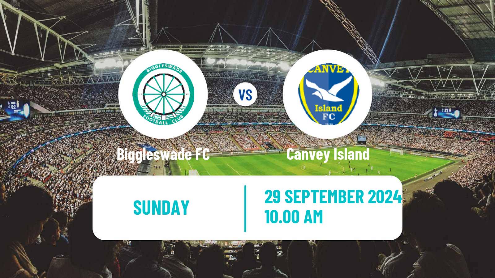 Soccer English FA Cup Biggleswade FC - Canvey Island