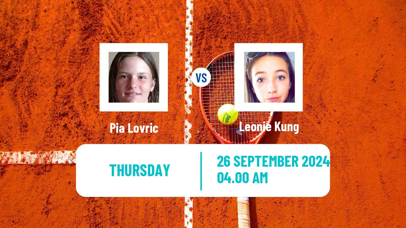 Tennis ITF W35 Santa Margherita Di Pula 8 Women Pia Lovric - Leonie Kung