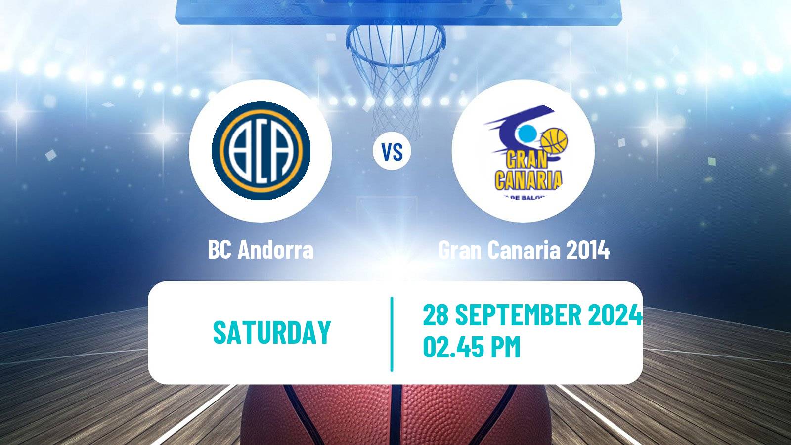 Basketball Spanish ACB League BC Andorra - Gran Canaria 2014