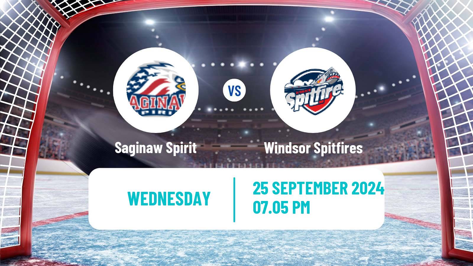 Hockey OHL Saginaw Spirit - Windsor Spitfires