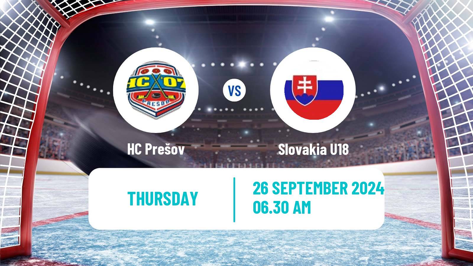 Hockey Slovak 1 Liga Hockey Prešov - Slovakia U18