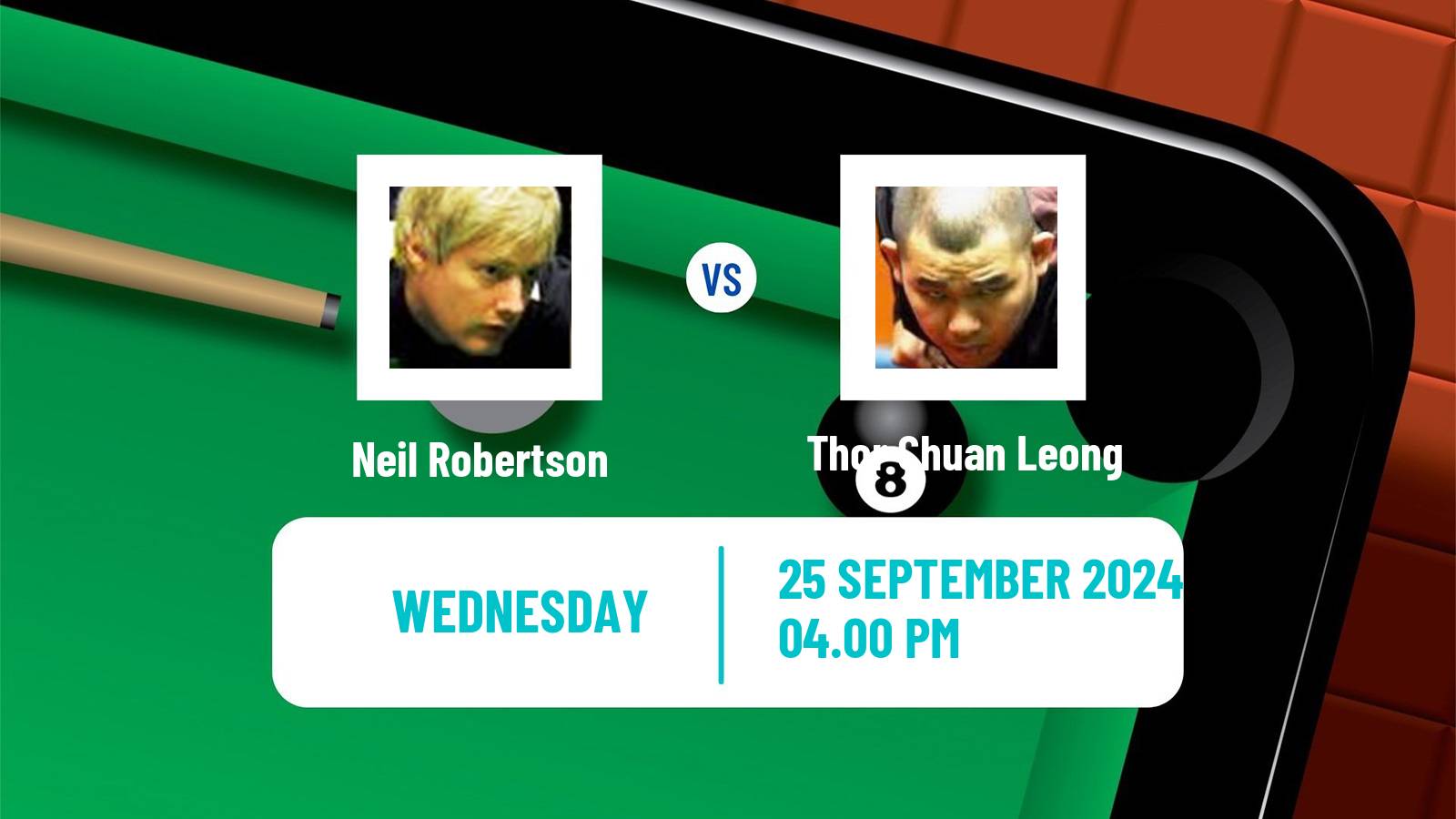 Snooker British Open Neil Robertson - Thor Chuan Leong