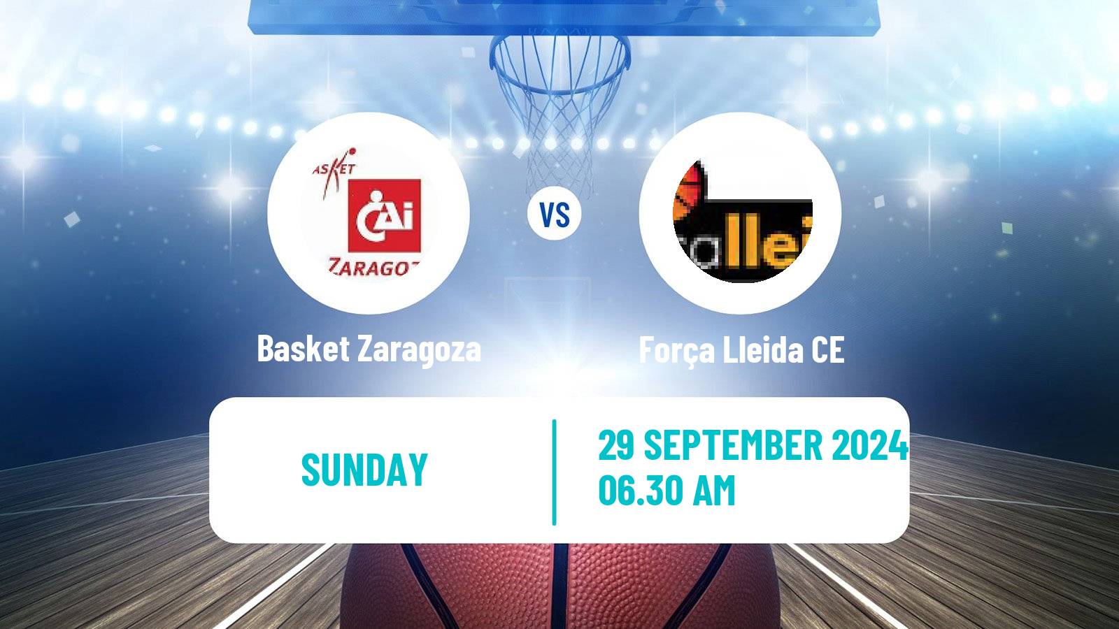 Basketball Spanish ACB League Basket Zaragoza - Força Lleida CE