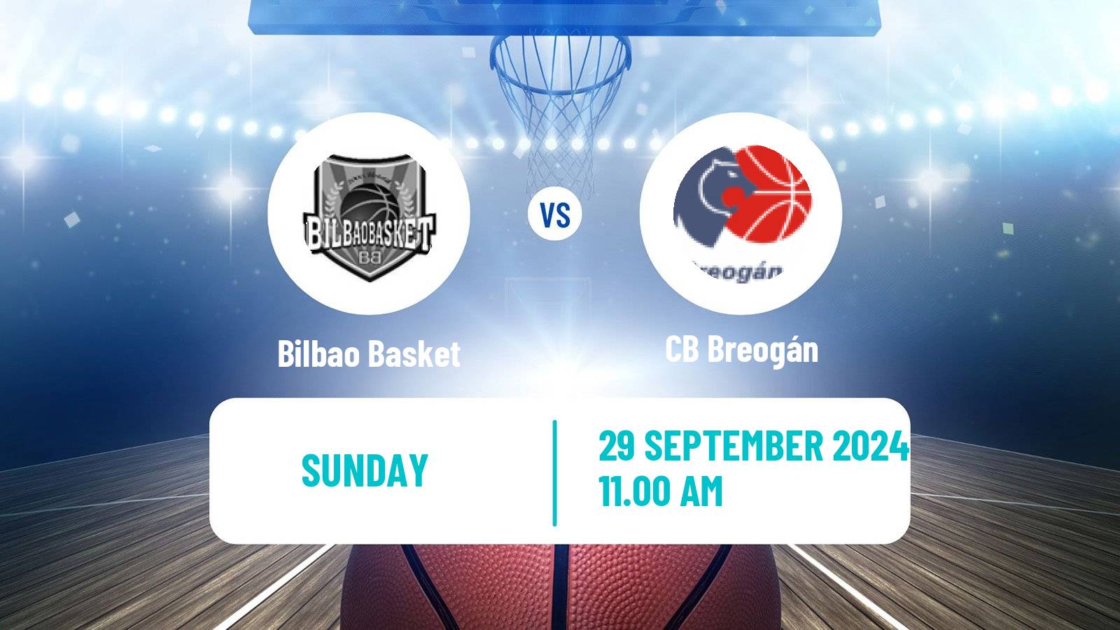 Basketball Spanish ACB League Bilbao Basket - CB Breogán