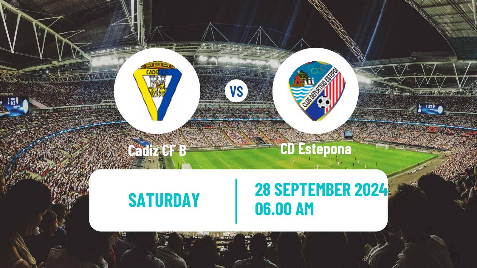 Soccer Spanish Segunda RFEF - Group 4 Cadiz CF B - Estepona