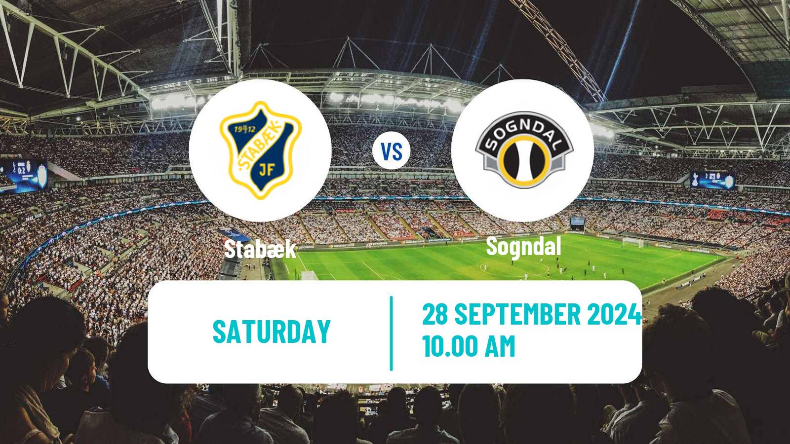 Soccer Norwegian Adeccoligaen Stabæk - Sogndal