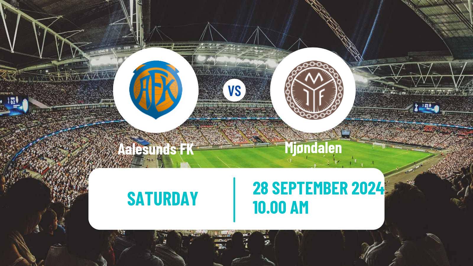 Soccer Norwegian Adeccoligaen Aalesunds - Mjøndalen