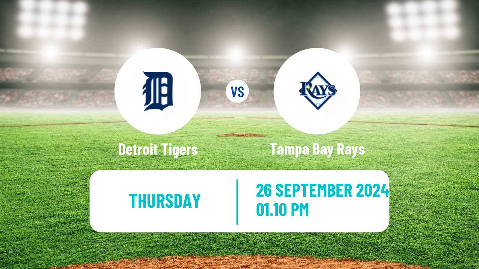 Baseball MLB Detroit Tigers - Tampa Bay Rays