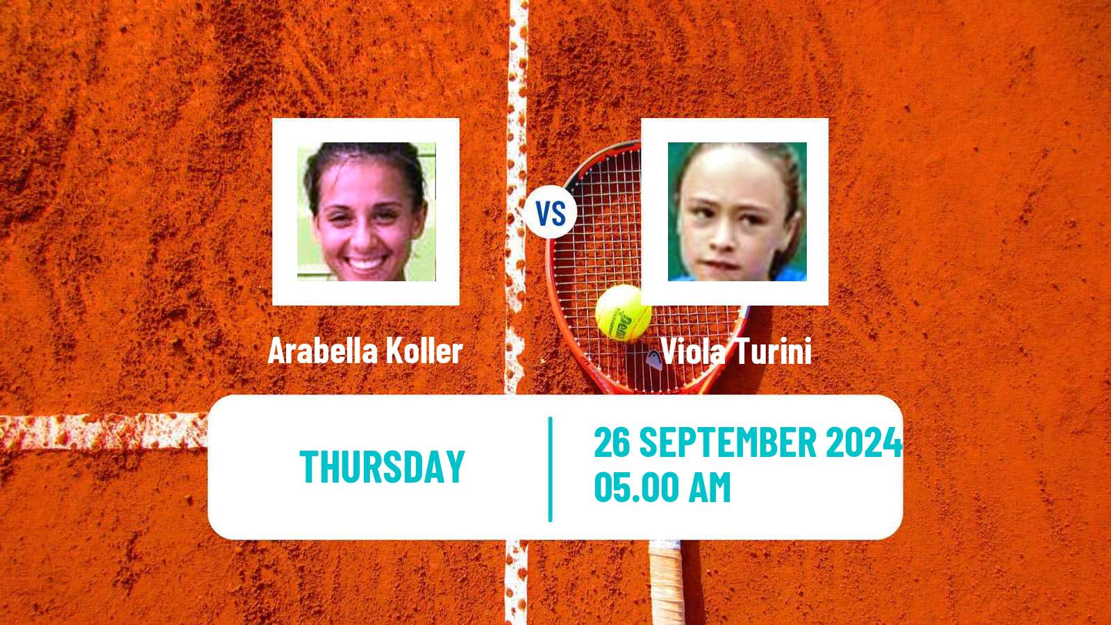 Tennis ITF W15 Monastir 37 Women Arabella Koller - Viola Turini