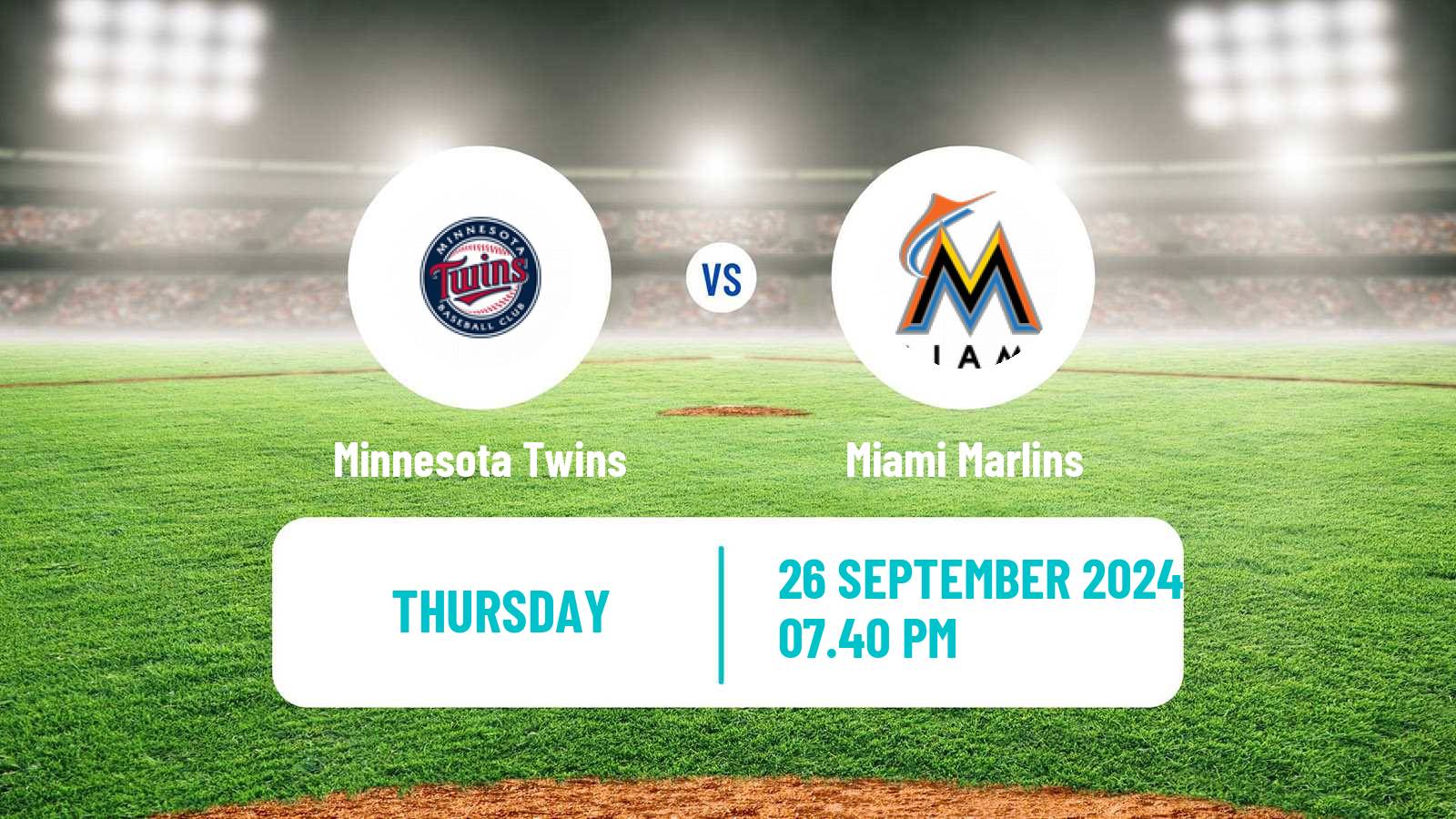 Baseball MLB Minnesota Twins - Miami Marlins