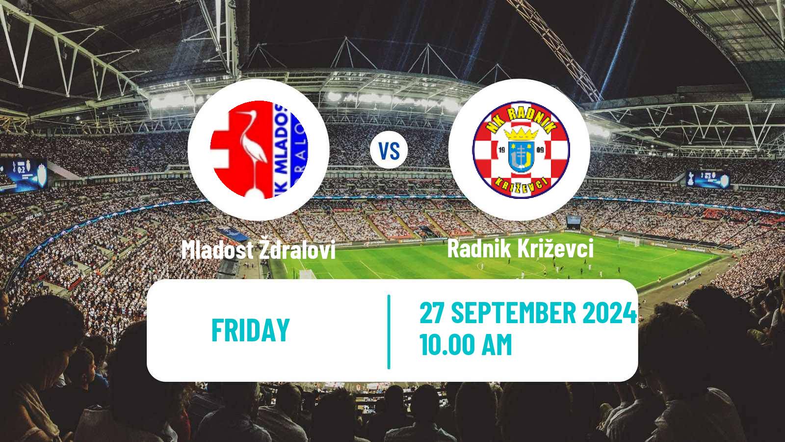 Soccer Croatian Druga NL Mladost Ždralovi - Radnik Križevci