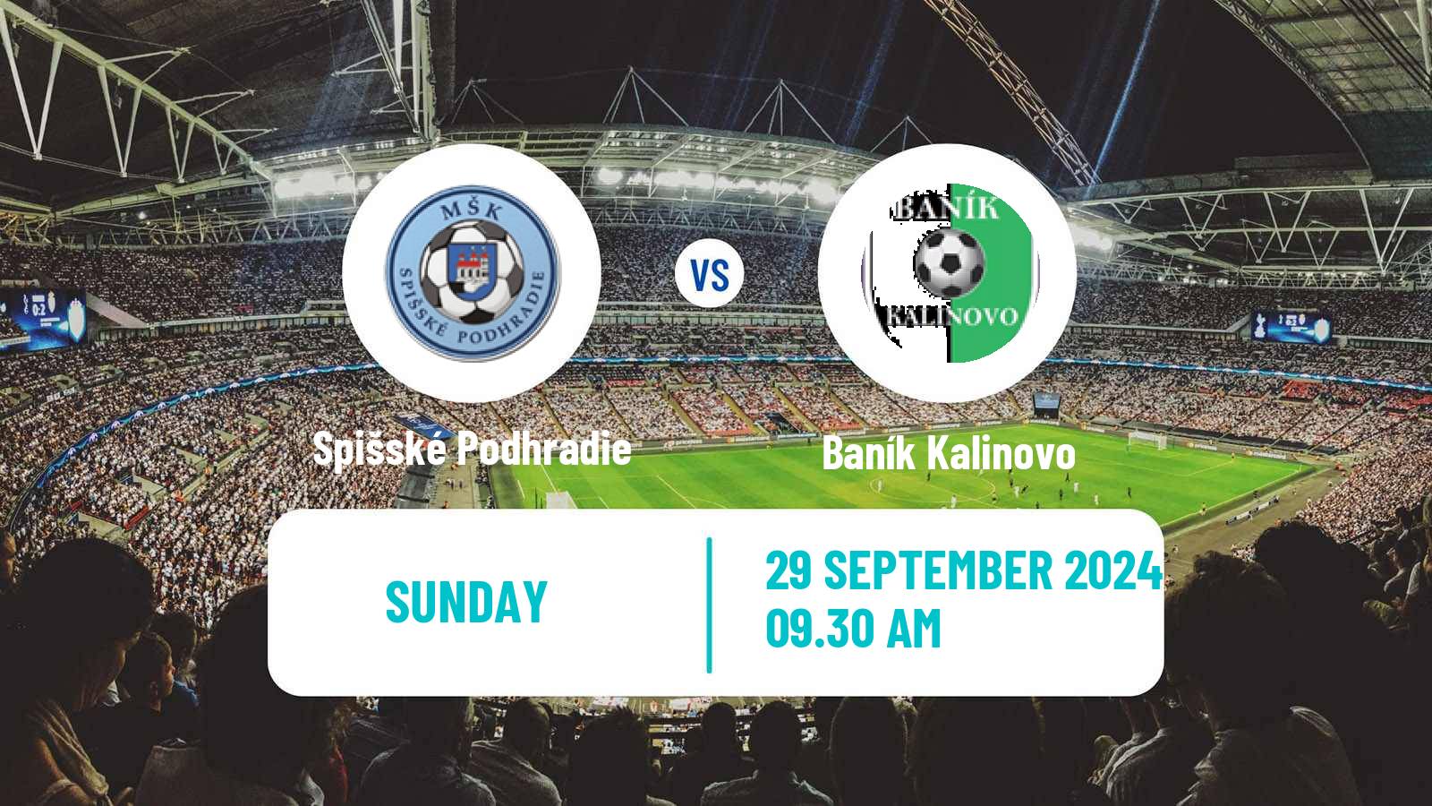 Soccer Slovak 3 Liga East Spišské Podhradie - Baník Kalinovo