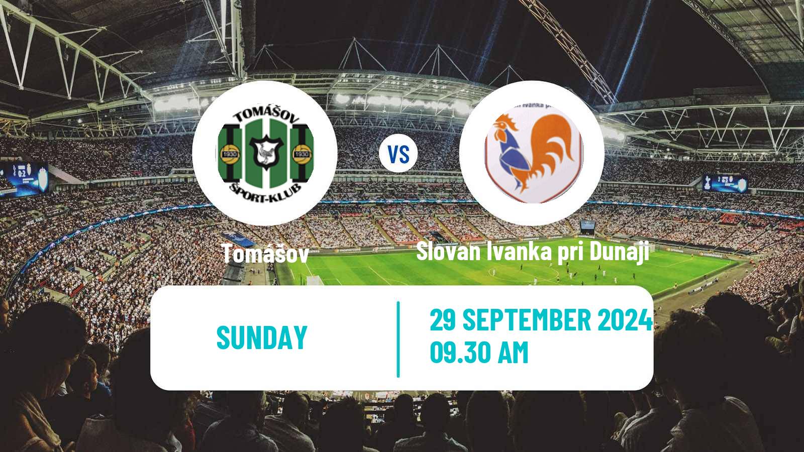 Soccer Slovak 4 Liga Bratislava Tomášov - Slovan Ivanka pri Dunaji