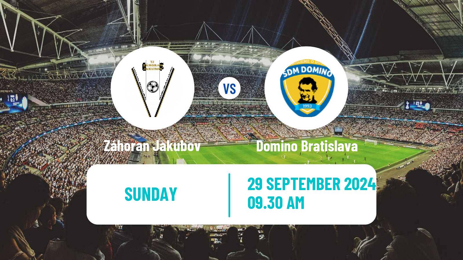 Soccer Slovak 4 Liga Bratislava Záhoran Jakubov - Domino Bratislava