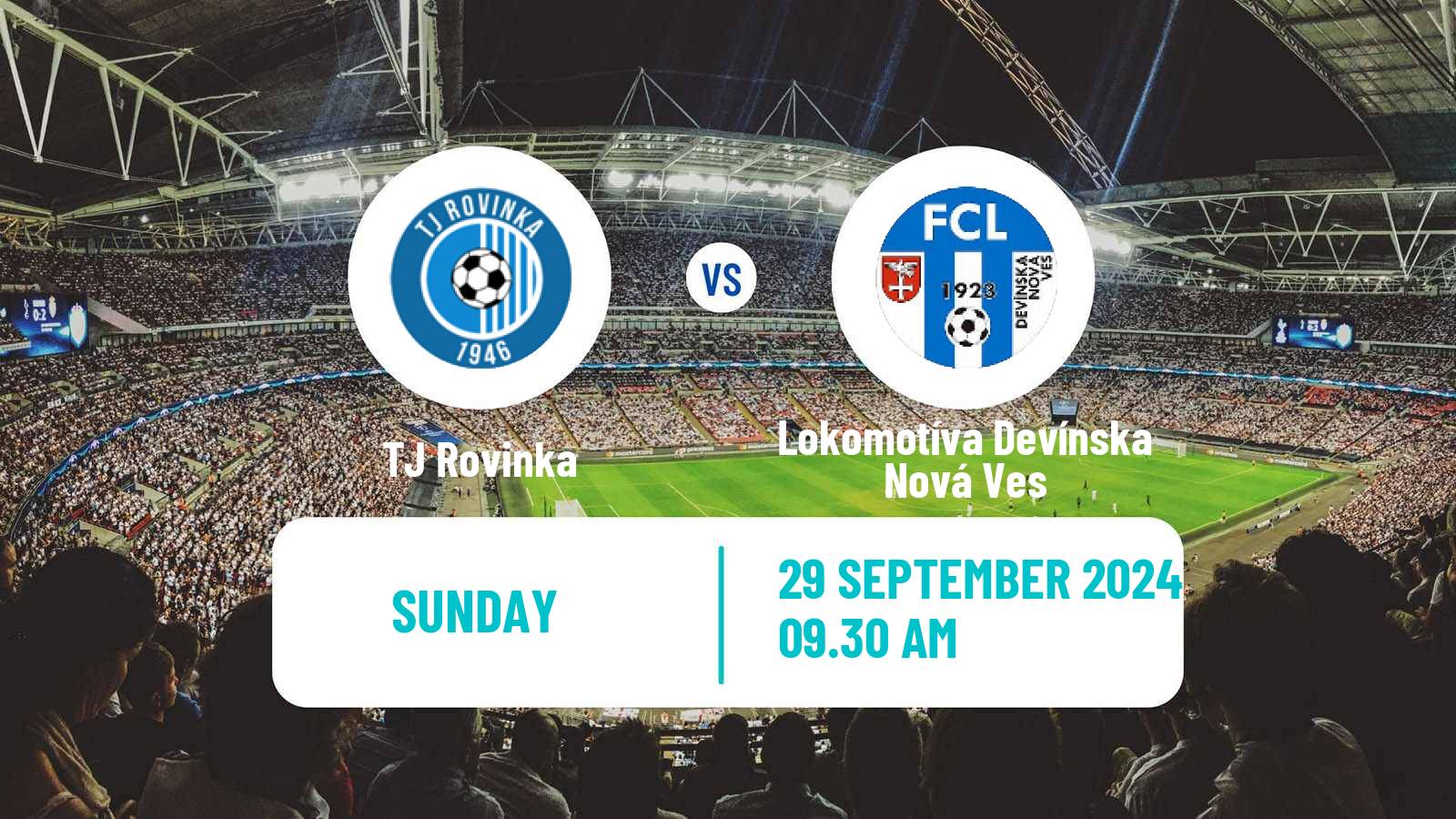 Soccer Slovak 4 Liga Bratislava Rovinka - Lokomotíva Devínska Nová Ves