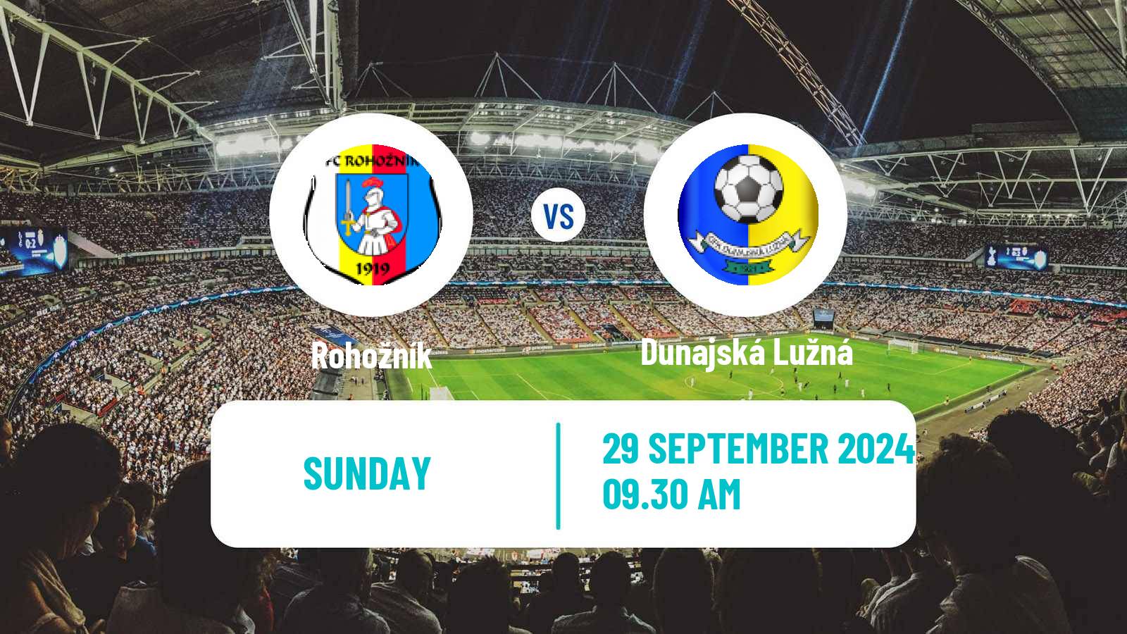 Soccer Slovak 4 Liga Bratislava Rohožník - Dunajská Lužná