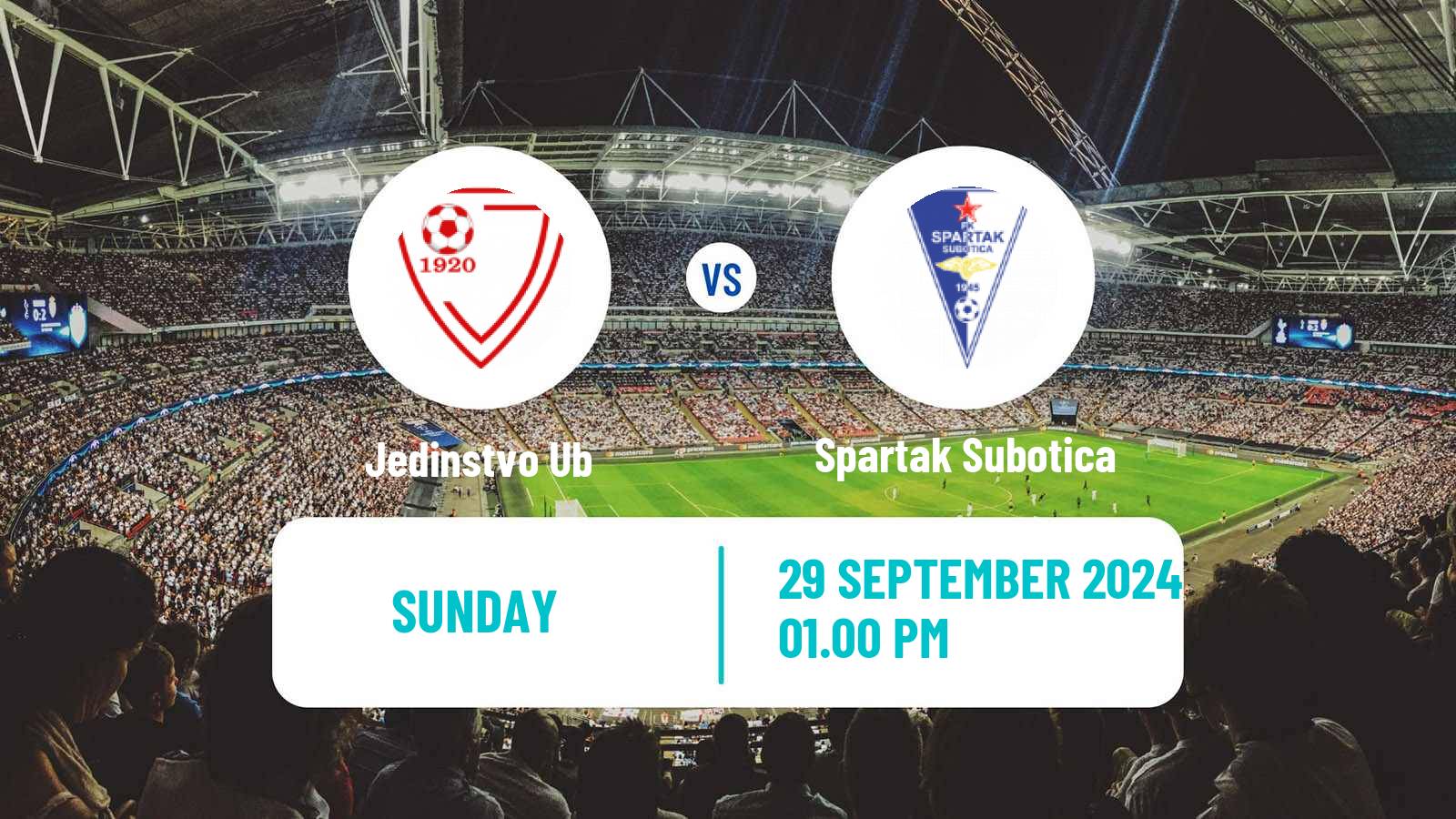 Soccer Serbian Superliga Jedinstvo Ub - Spartak Subotica