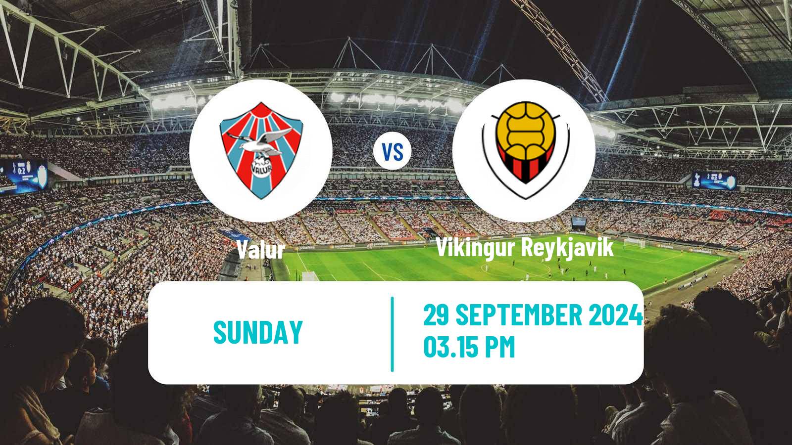 Soccer Icelandic Besta-deild karla Valur - Vikingur Reykjavik