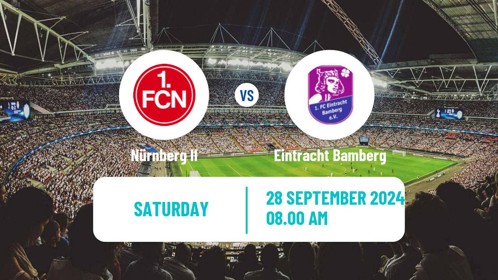 Soccer German Regionalliga Bayern Nürnberg II - Eintracht Bamberg