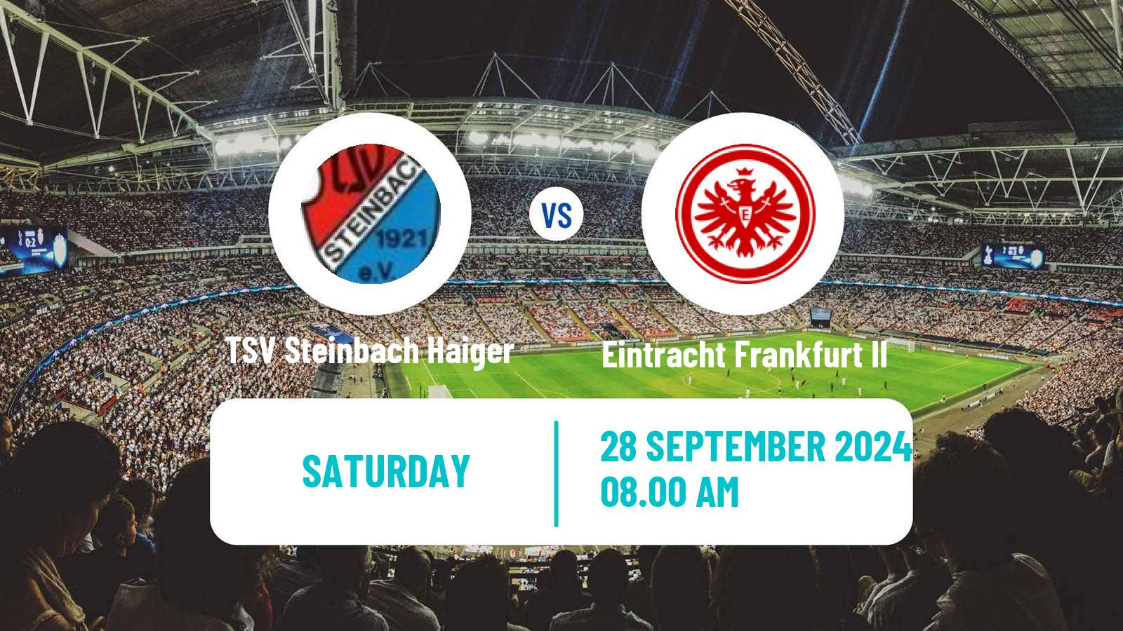 Soccer German Regionalliga Sudwest TSV Steinbach Haiger - Eintracht Frankfurt II