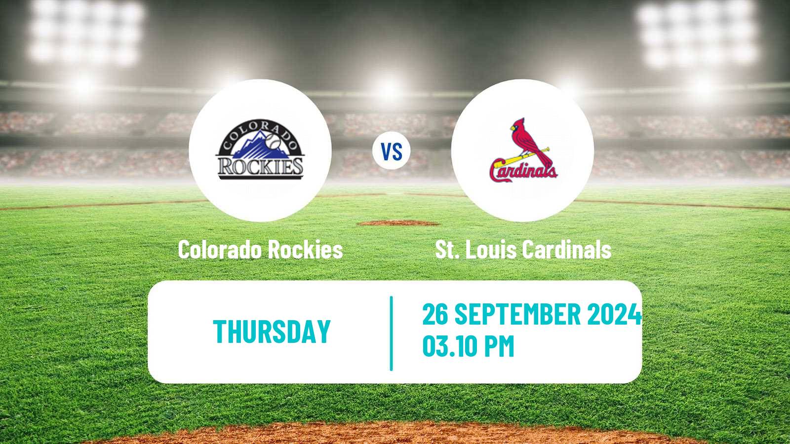 Baseball MLB Colorado Rockies - St. Louis Cardinals