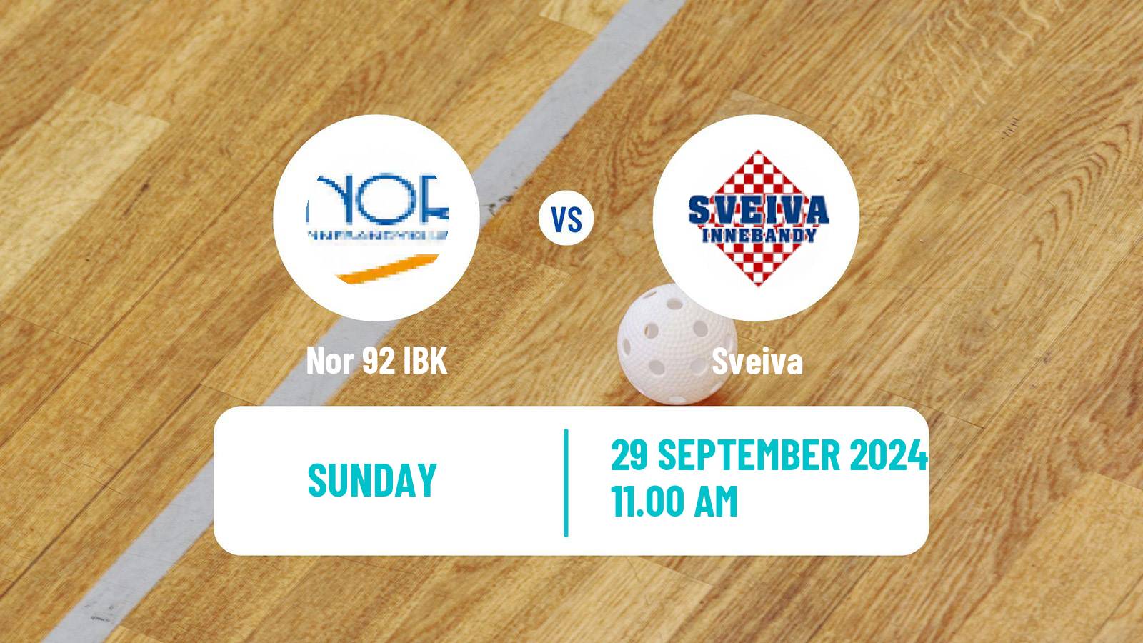 Floorball Norwegian Eliteserien Floorball Nor 92 IBK - Sveiva