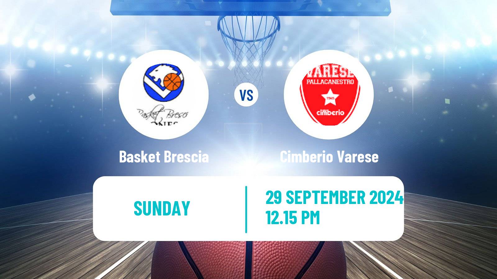 Basketball Italian Lega A Basketball Basket Brescia - Cimberio Varese