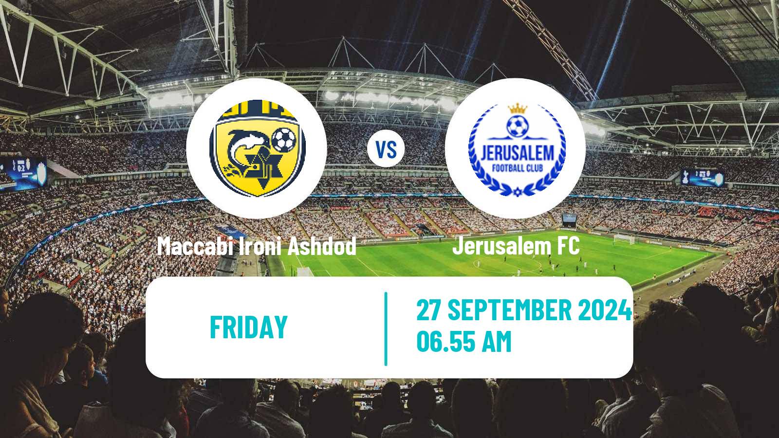 Soccer Israeli Liga Alef South Maccabi Ironi Ashdod - Jerusalem FC