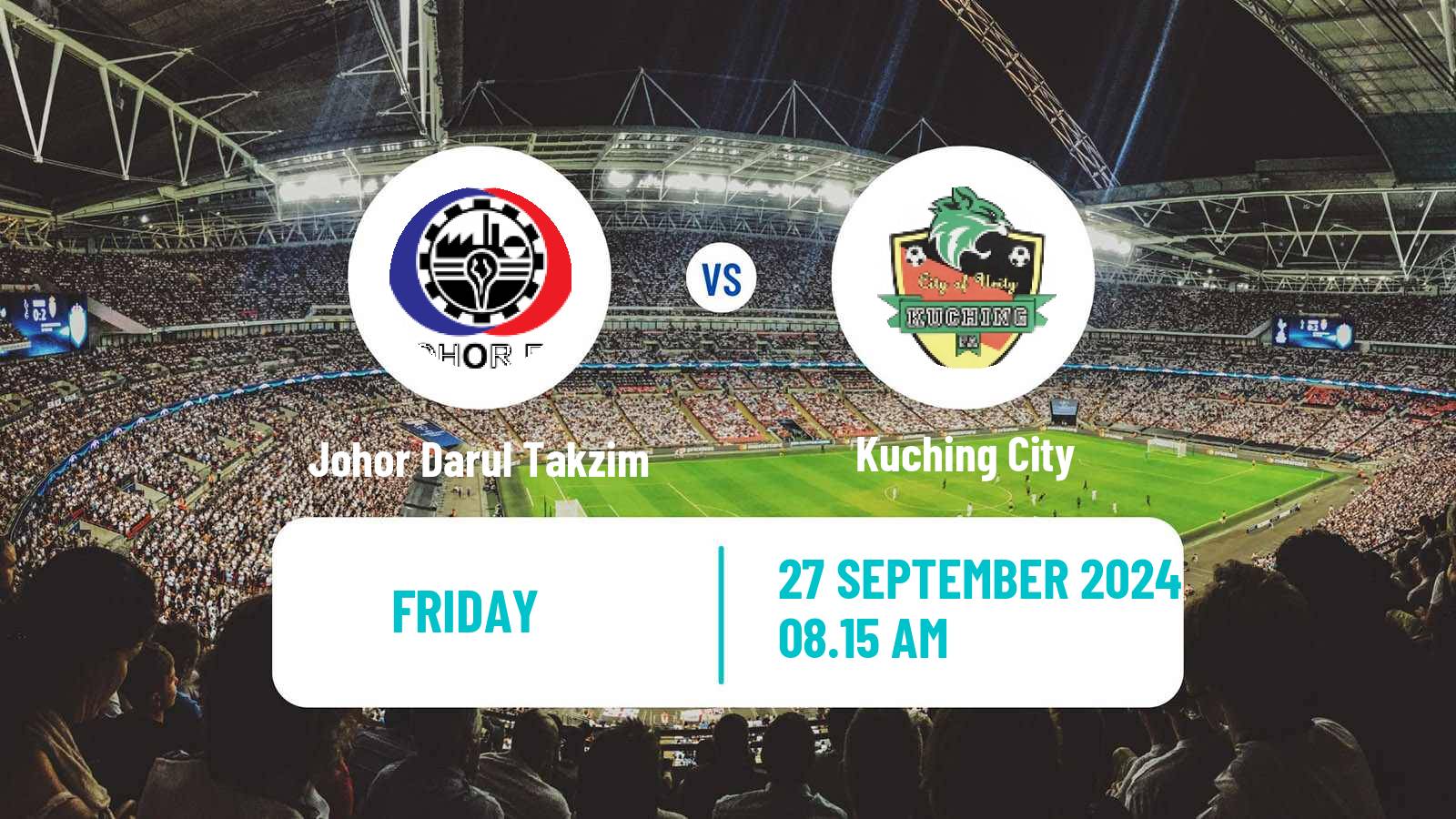 Soccer Malaysian Super League Johor Darul Takzim - Kuching City