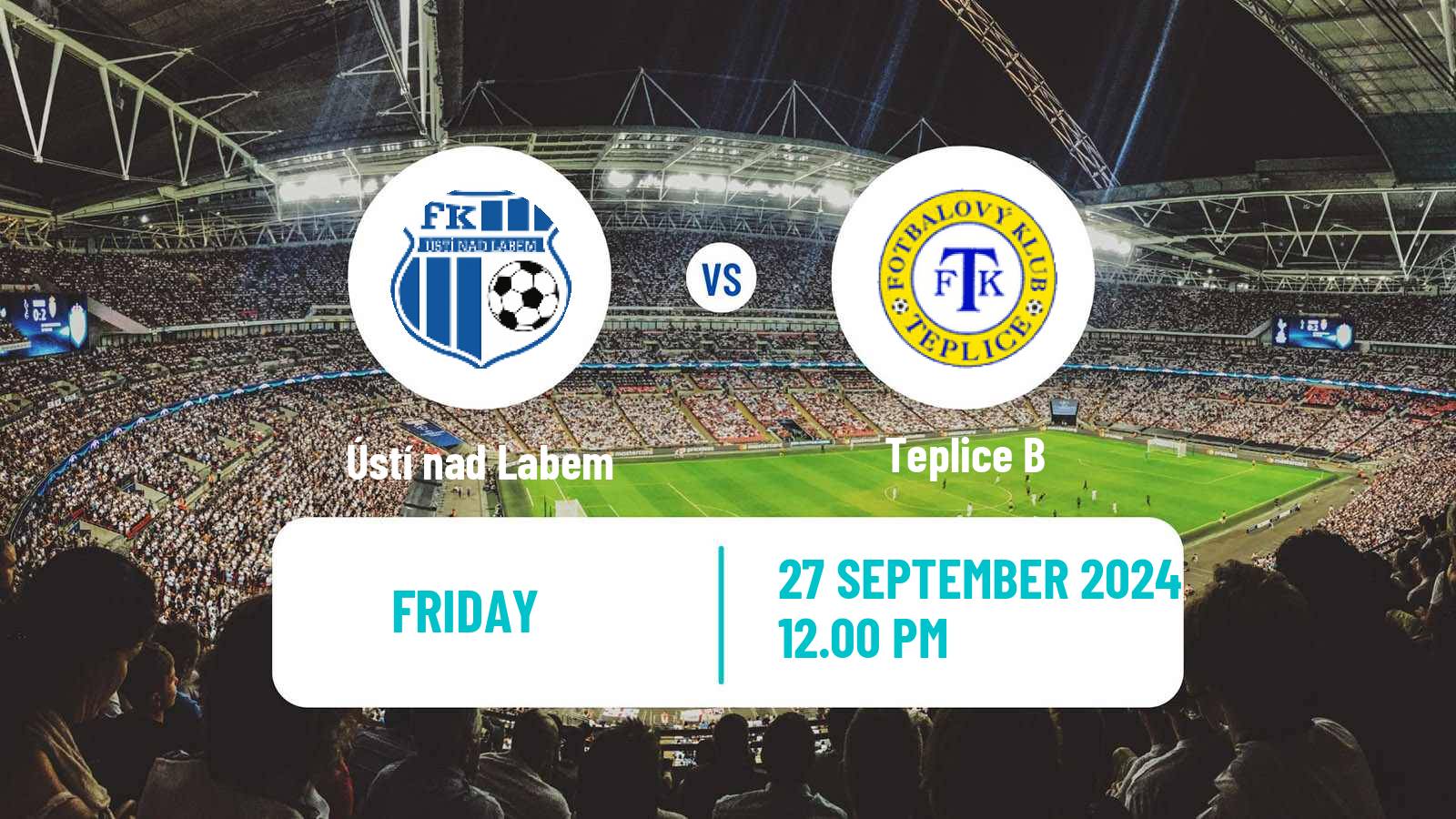 Soccer Czech CFL Group B Ústí nad Labem - Teplice B