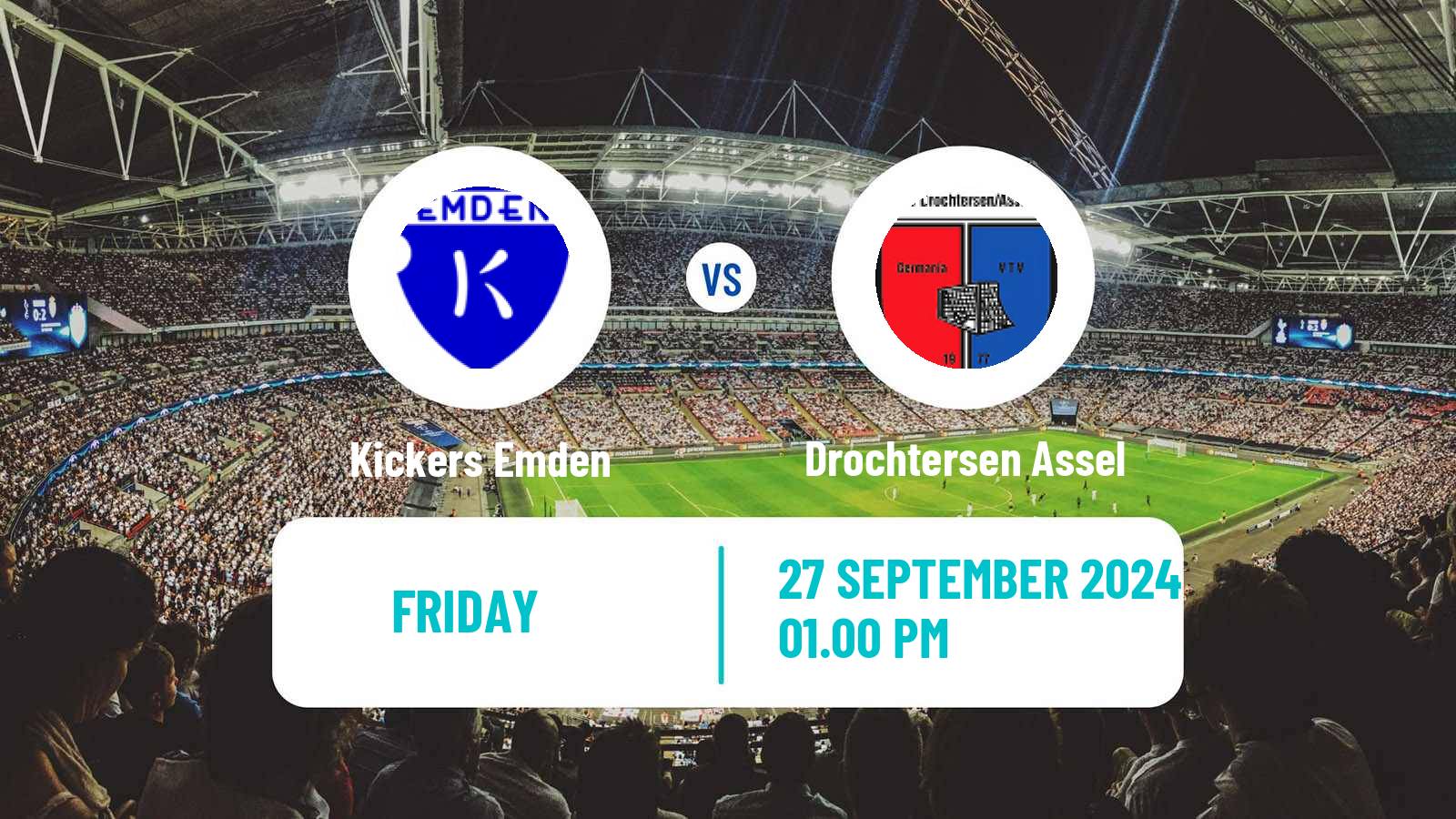 Soccer German Regionalliga North Kickers Emden - Drochtersen Assel