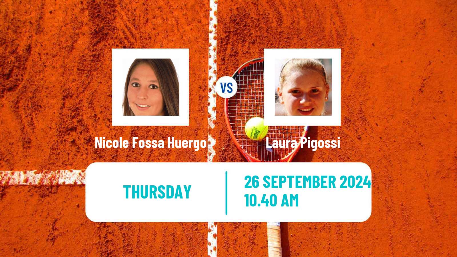 Tennis ITF W50 Pilar Women Nicole Fossa Huergo - Laura Pigossi