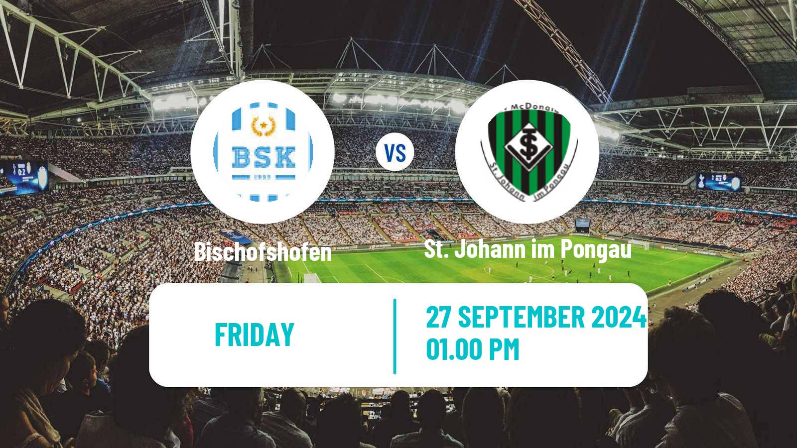 Soccer Austrian Regionalliga West Bischofshofen - St. Johann im Pongau