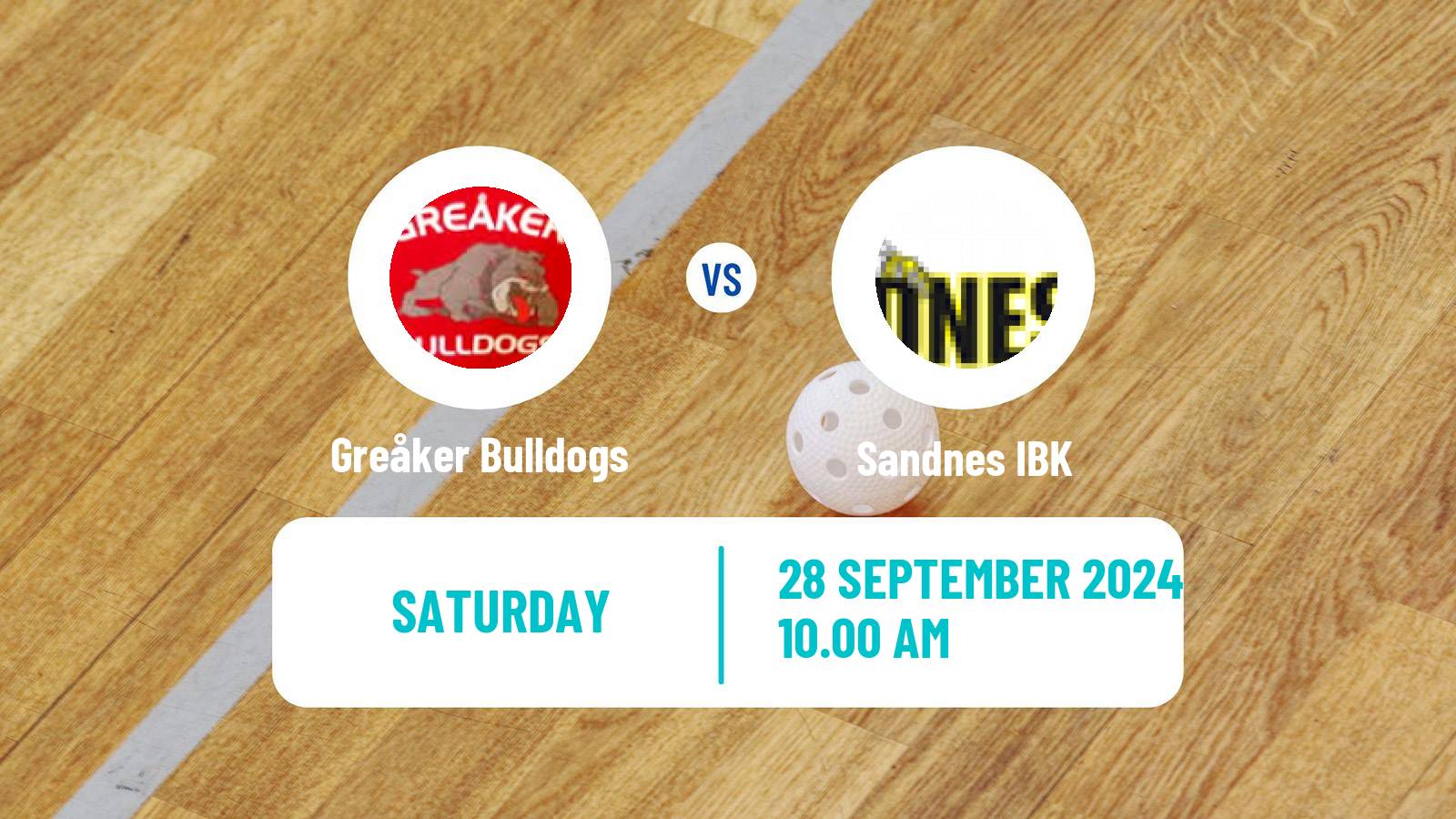 Floorball Norwegian Eliteserien Floorball Greåker Bulldogs - Sandnes