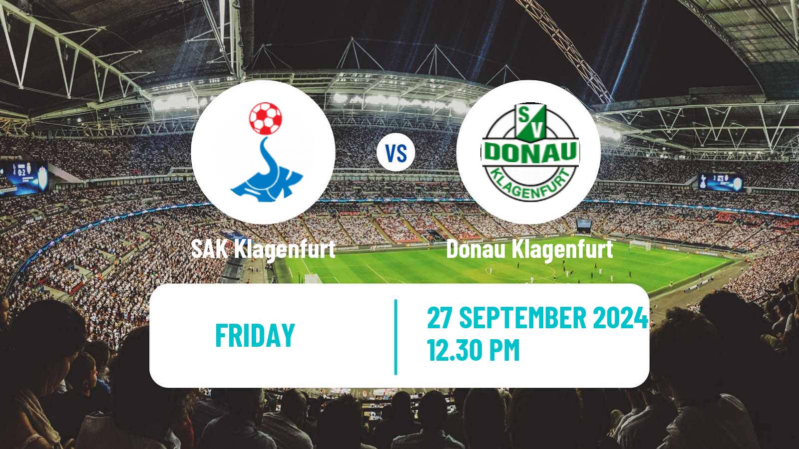 Soccer Austrian Landesliga Karnten SAK Klagenfurt - Donau Klagenfurt