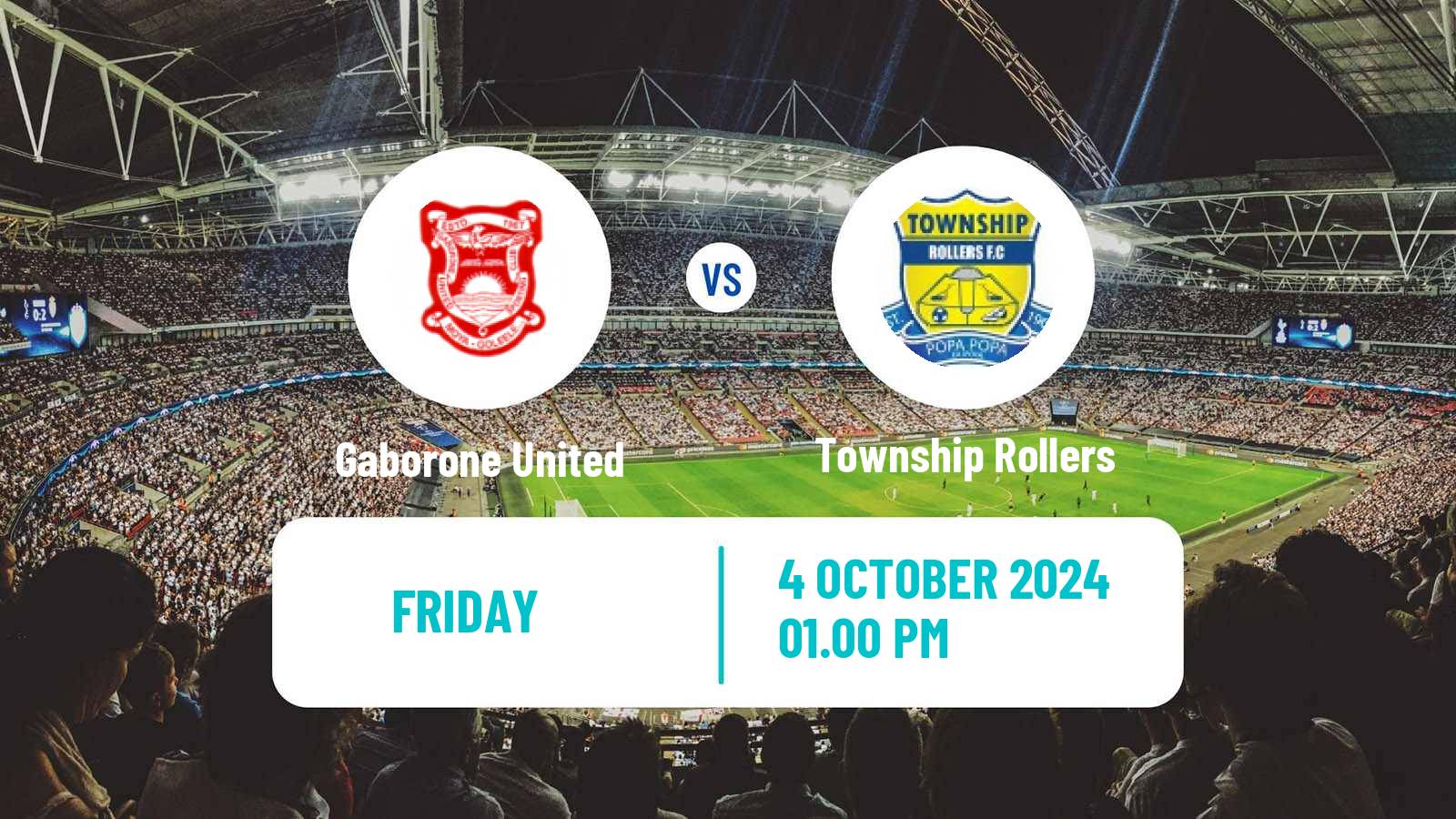 Soccer Botswana Premier League Gaborone United - Township Rollers