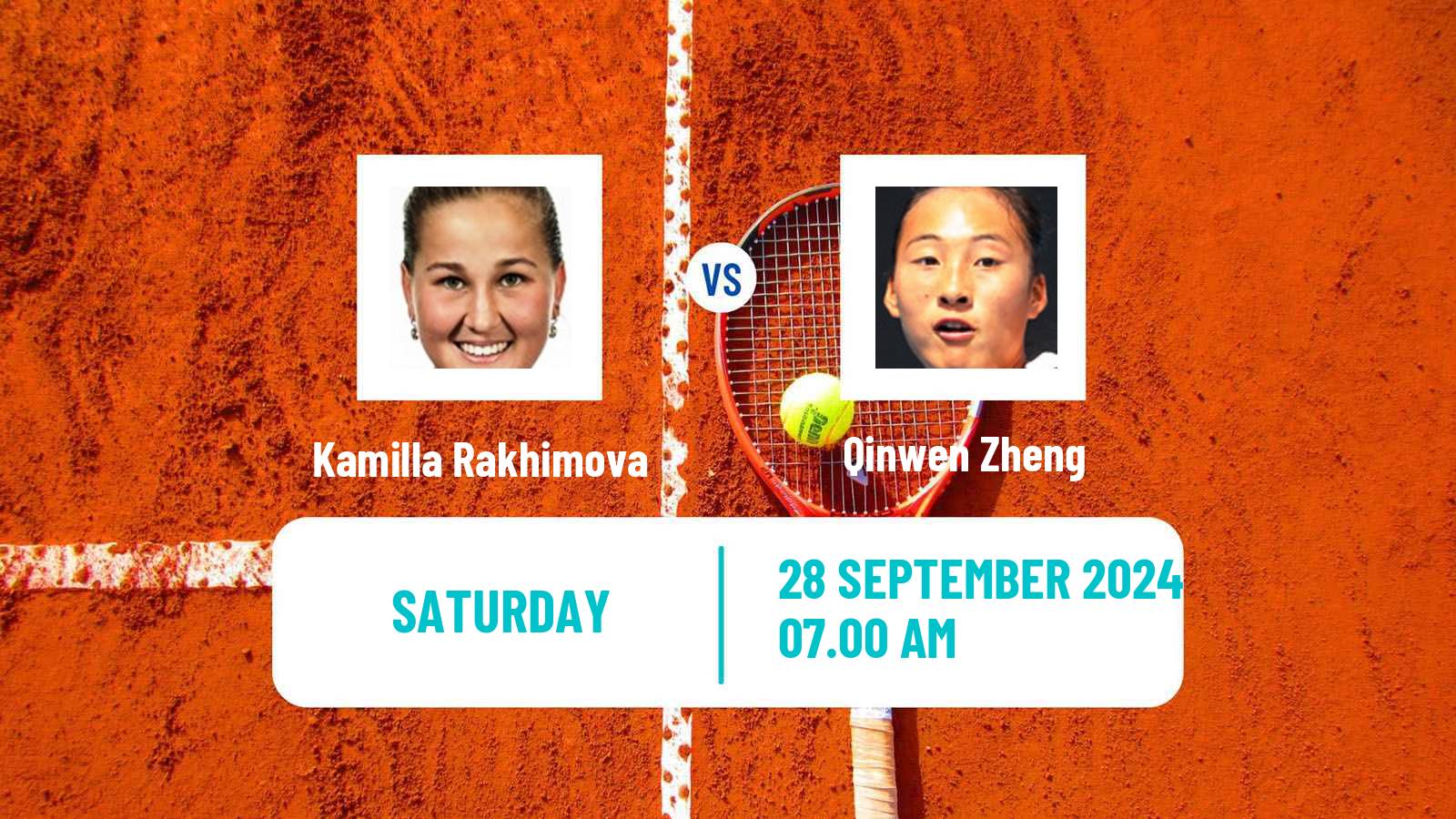 Tennis WTA Beijing Kamilla Rakhimova - Qinwen Zheng