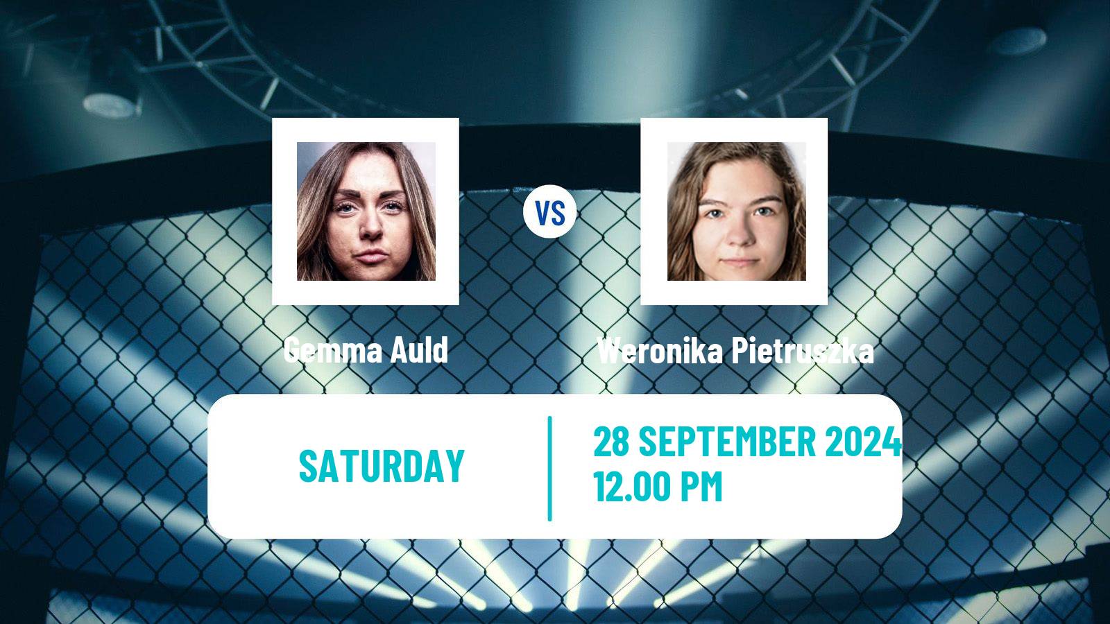 MMA Flyweight Pfl Women Gemma Auld - Weronika Pietruszka