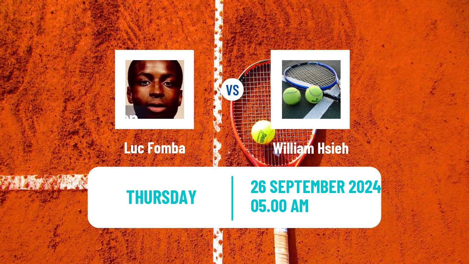 Tennis ITF M15 Monastir 39 Men Luc Fomba - William Hsieh