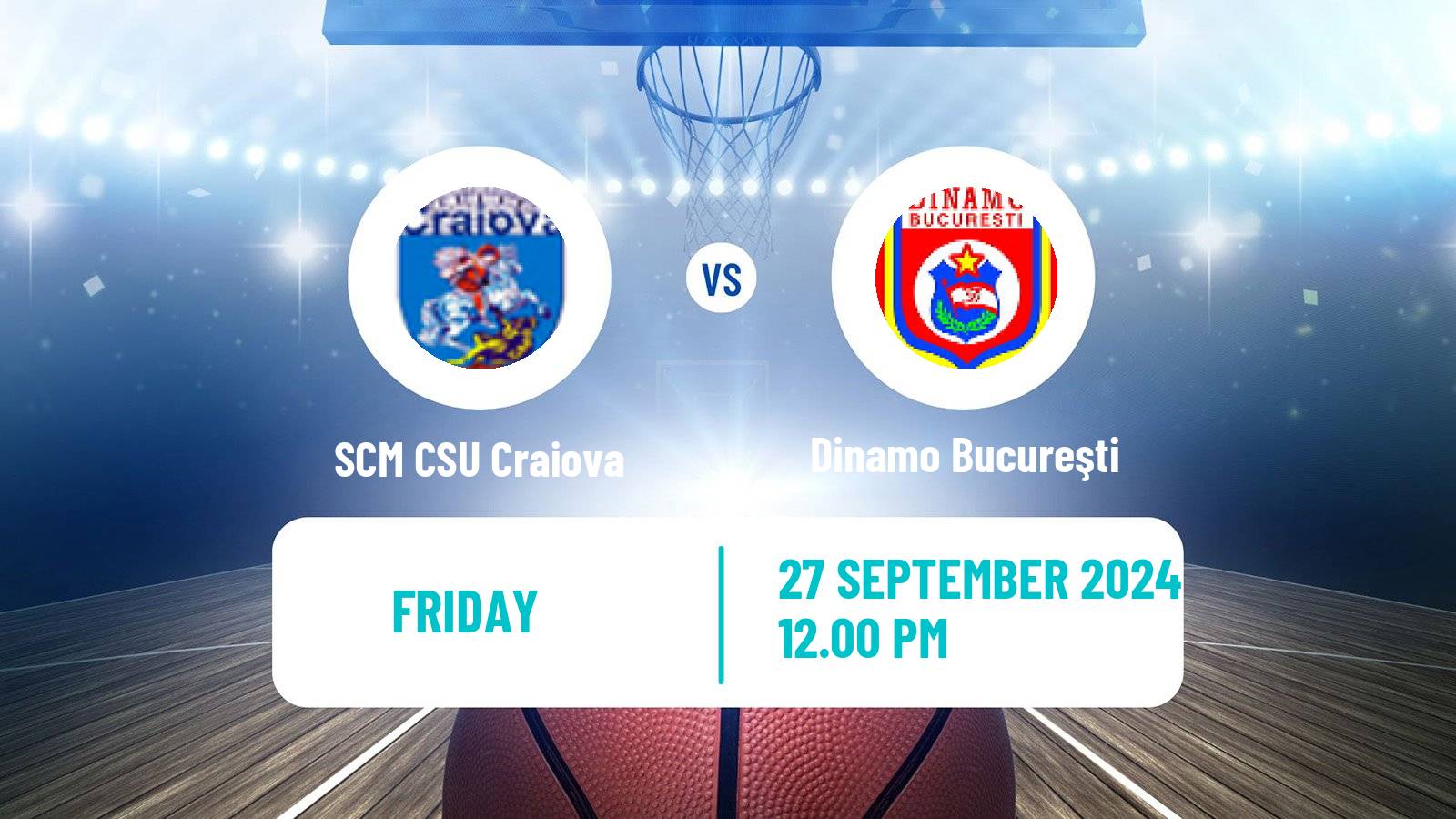 Basketball Romanian Divizia A Basketball SCM CSU Craiova - Dinamo Bucureşti