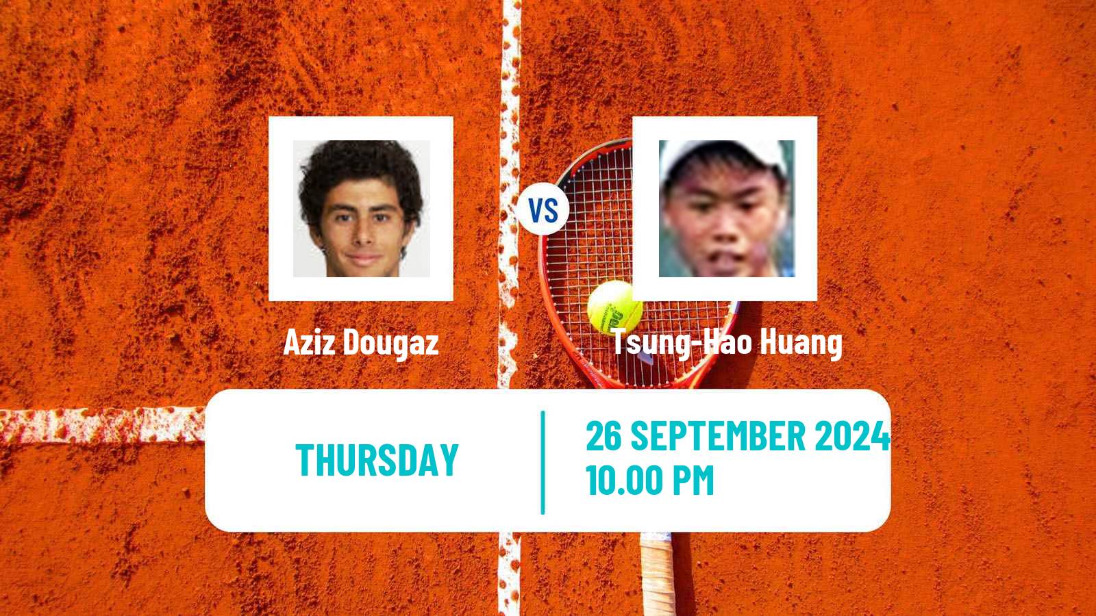 Tennis ITF M25 Fuzhou Men Aziz Dougaz - Tsung-Hao Huang