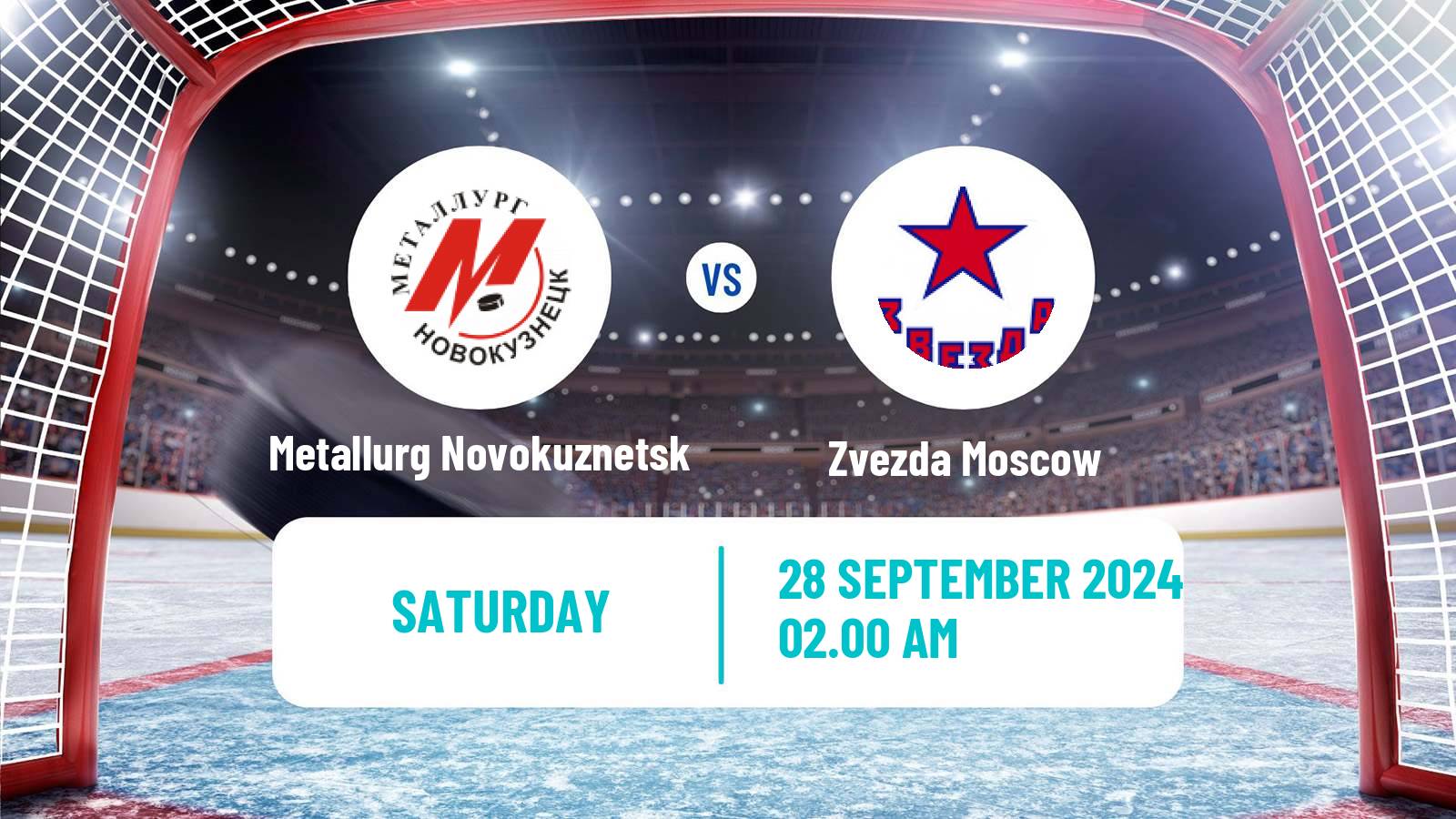 Hockey VHL Metallurg Novokuznetsk - Zvezda Moscow