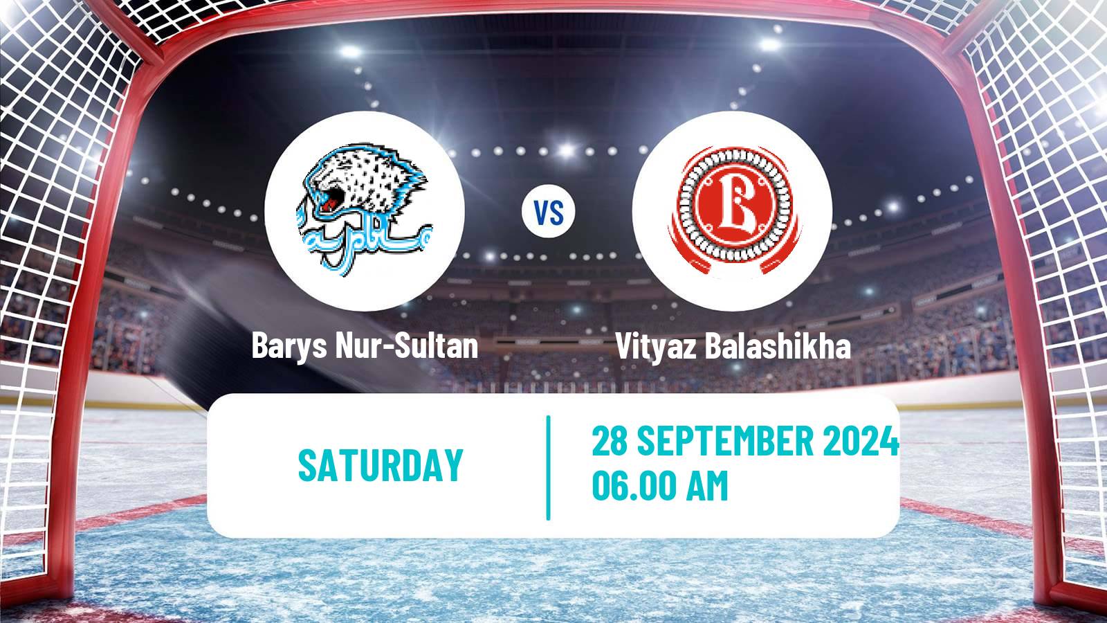 Hockey KHL Barys Astana - Vityaz Balashikha