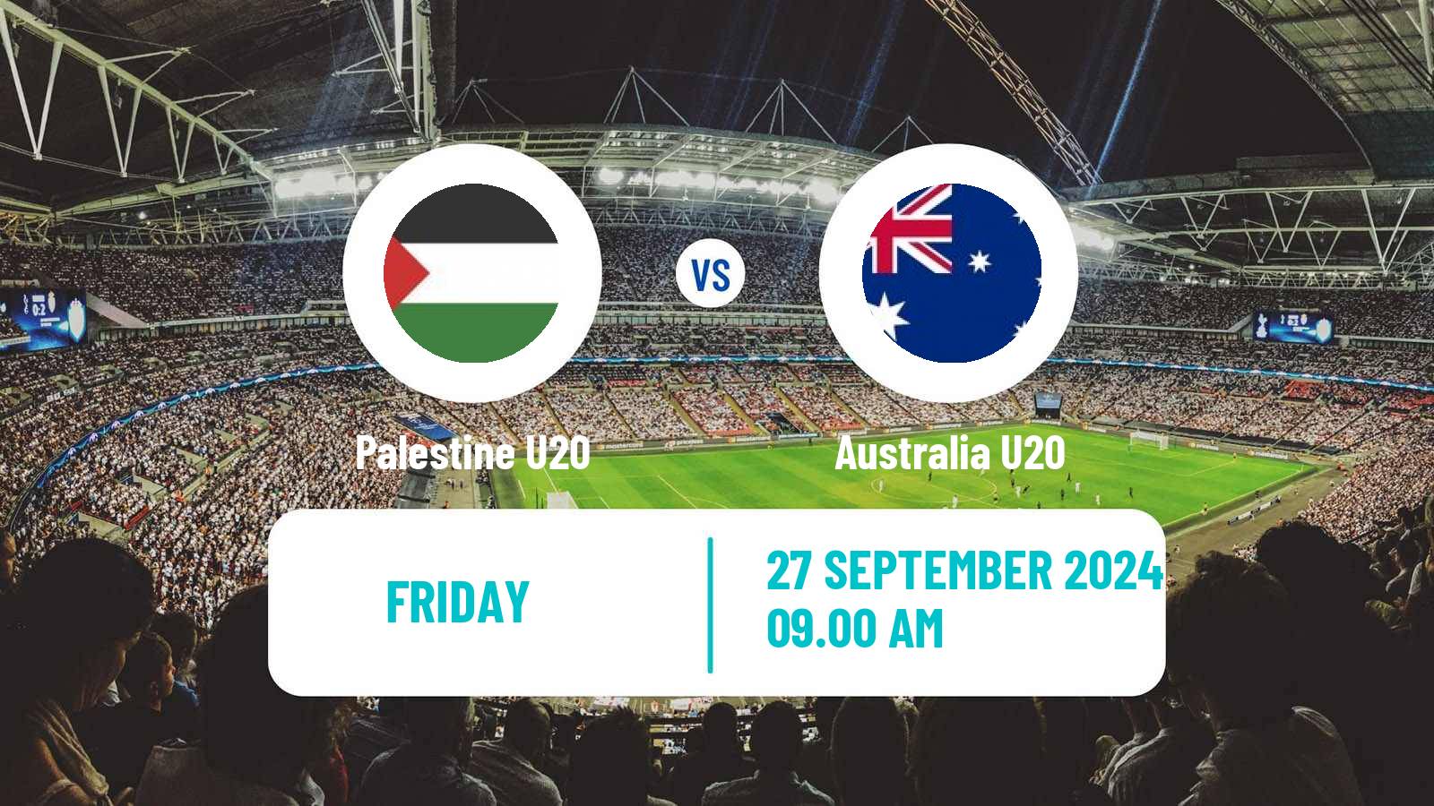 Soccer AFC Championship U20 Palestine U20 - Australia U20