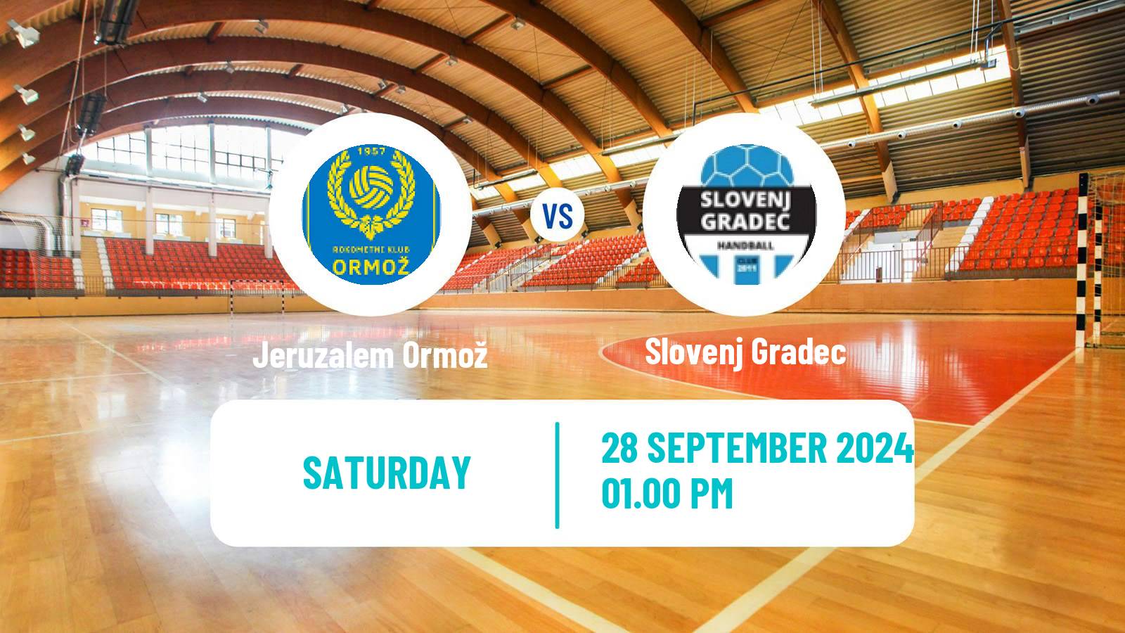 Handball Slovenian 1 NLB Liga Handball Jeruzalem Ormož - Slovenj Gradec