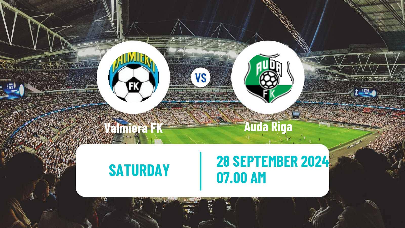 Soccer Latvian Virsliga Valmiera - Auda Riga