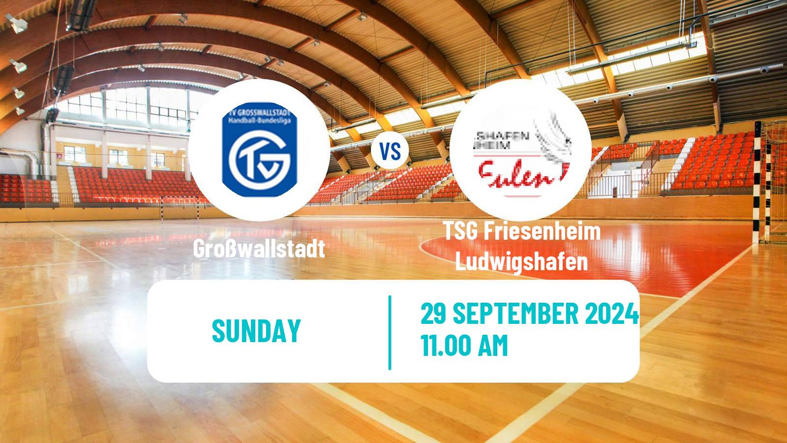 Handball German 2 Bundesliga Handball Großwallstadt - TSG Friesenheim Ludwigshafen