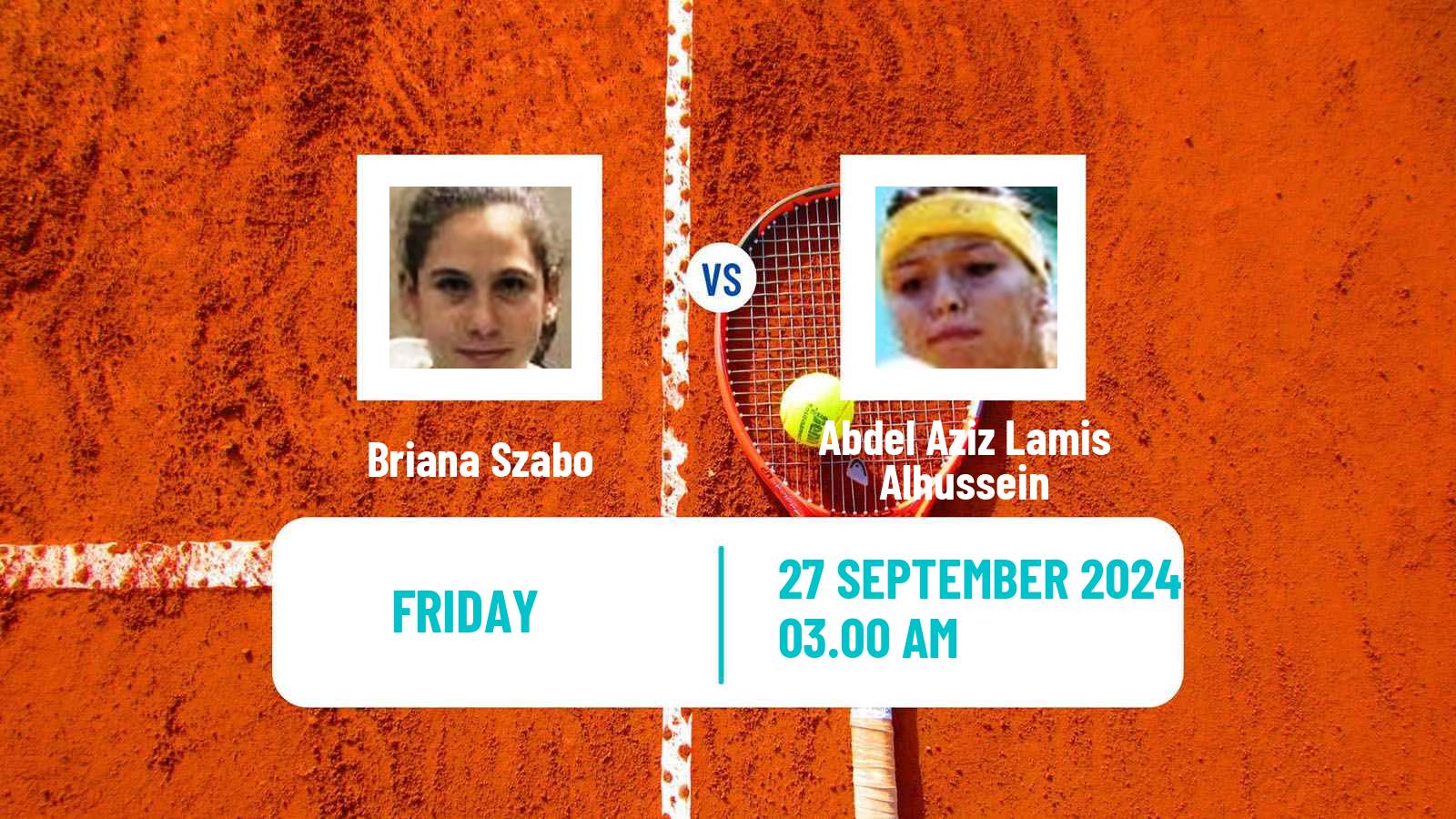 Tennis ITF W15 Sharm Elsheikh 11 Women Briana Szabo - Abdel Aziz Lamis Alhussein