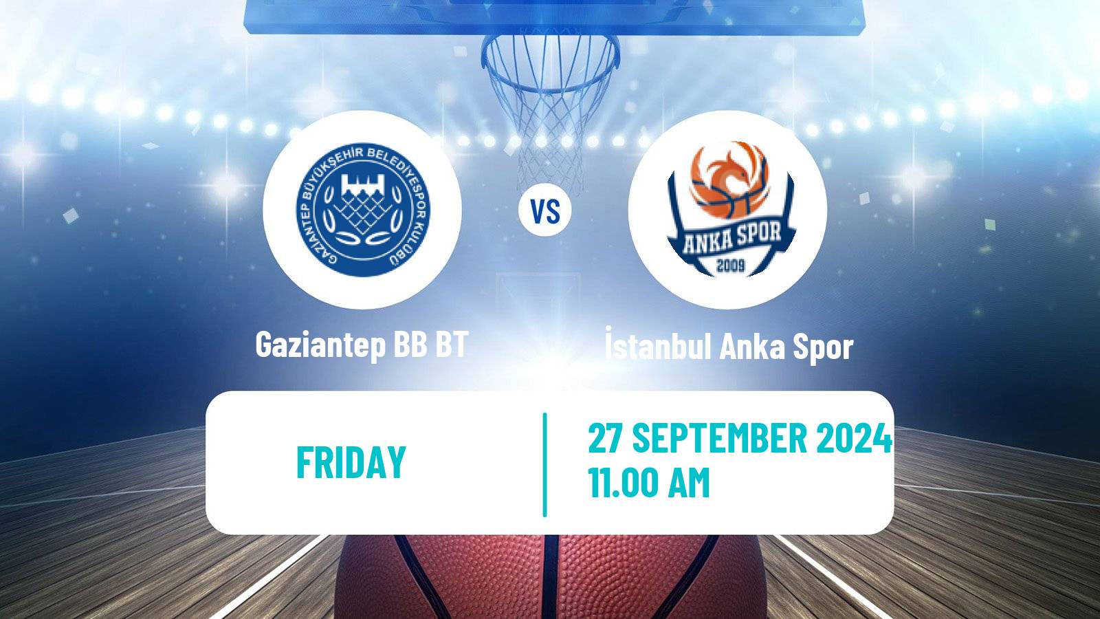 Basketball Turkish TBL Gaziantep BB BT - İstanbul Anka Spor